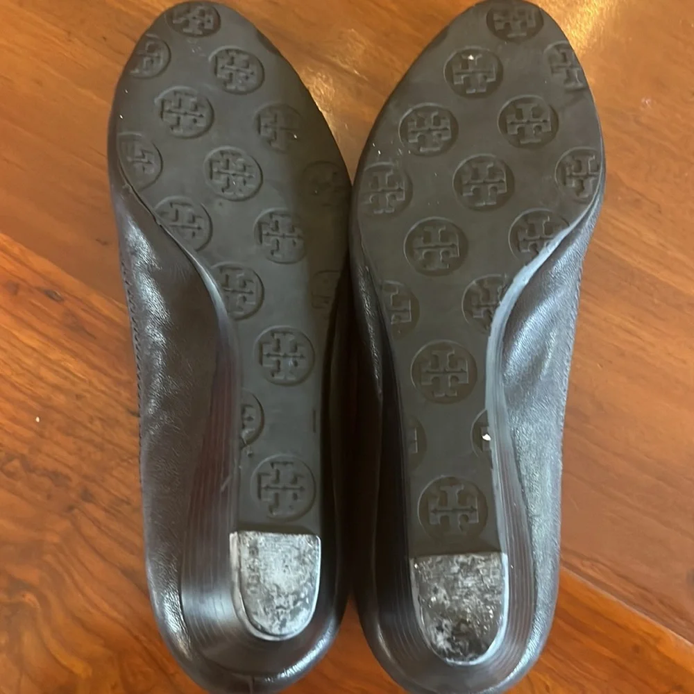 Tory Burch Peep Toe Small Wedge